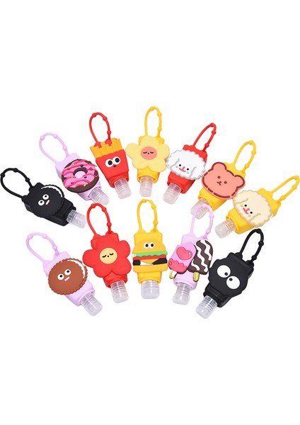 F Tarzı Yeni Ute Silikon Mini El Temizleyici El Jeli Tutucu Taşınabilir Güvenli Jel Tutucu Seyahat Şampuan Sabunluk Şişesi 30 ml (Yurt Dışından) fiyatları