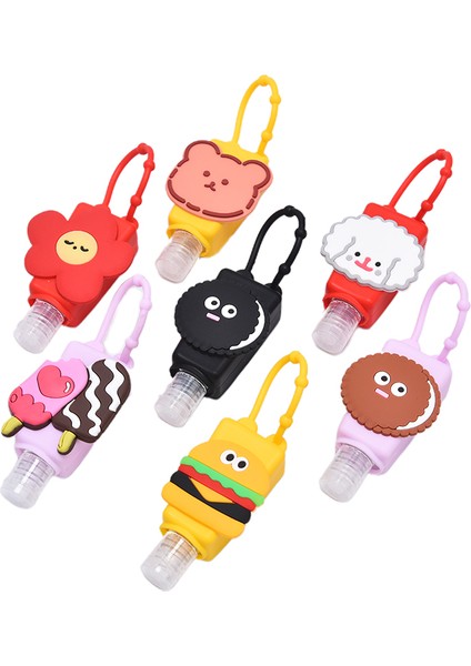 F Tarzı Yeni Ute Silikon Mini El Temizleyici El Jeli Tutucu Taşınabilir Güvenli Jel Tutucu Seyahat Şampuan Sabunluk Şişesi 30 ml (Yurt Dışından) indirimleri