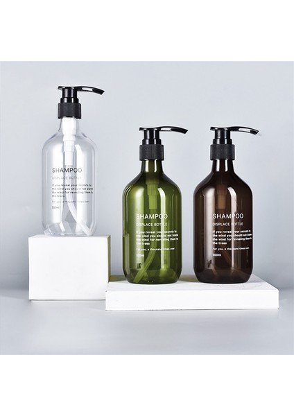 B2 Tarzı Kitchenbathroom Için 500 ml Sabunluk Şişeleri Doldurulabilir Şampuan Duş Jeli Sıvı Sabun Kabı Losyon Şişeleri (Yurt Dışından) indirimleri