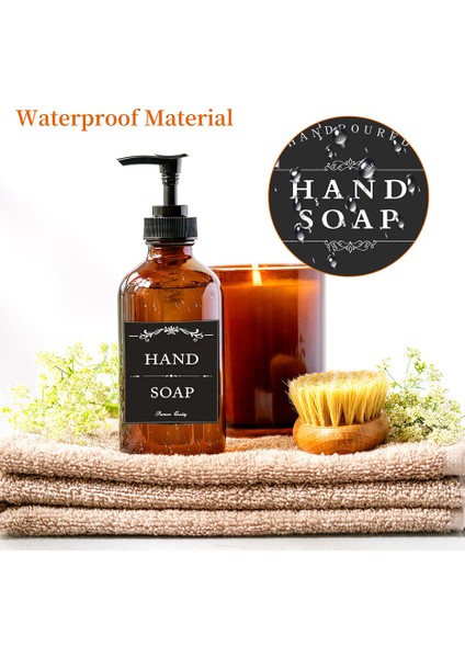 No.2 Tarzı Baskılı Çıkartmalar Dağıtıcı Şişe Su Geçirmez Minimalist Çiftlik Evi Etiketleri Banyo Mutfak El Sabunu Şampuan Kremi (Yurt Dışından) fırsatları