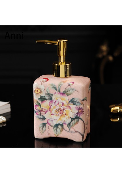 Menekşe Tarzı Çin Boyalı Seramik Köpük Sabunluk Yaratıcılık Çiçek Çizim Şampuan Şişesi Ev Banyo Dekorasyon Aksesuarları (Yurt Dışından) fırsatları