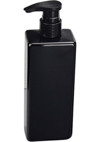 Siyah Stil 500 ml Kare Sıvı Sabunluk Şampuan Kremi Bodysoap Jel Pompa Şişesi Banyo Boş Losyon Kabı El Sabunu Için (Yurt Dışından)