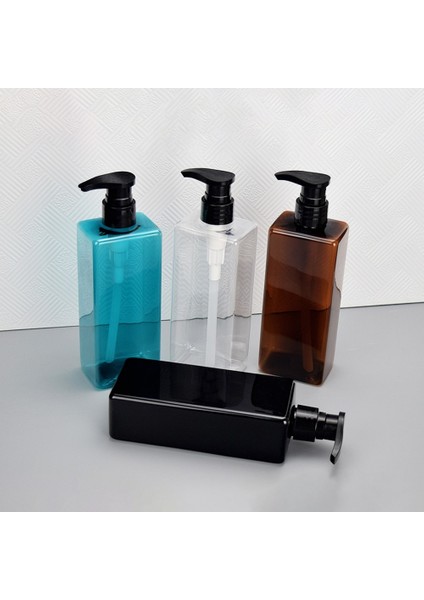 Siyah Stil 500 ml Kare Sıvı Sabunluk Şampuan Kremi Bodysoap Jel Pompa Şişesi Banyo Boş Losyon Kabı El Sabunu Için (Yurt Dışından) fiyatları