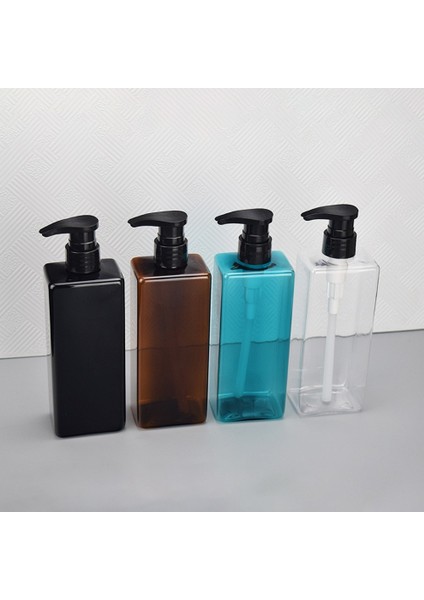 Siyah Stil 500 ml Kare Sıvı Sabunluk Şampuan Kremi Bodysoap Jel Pompa Şişesi Banyo Boş Losyon Kabı El Sabunu Için (Yurt Dışından) modelleri