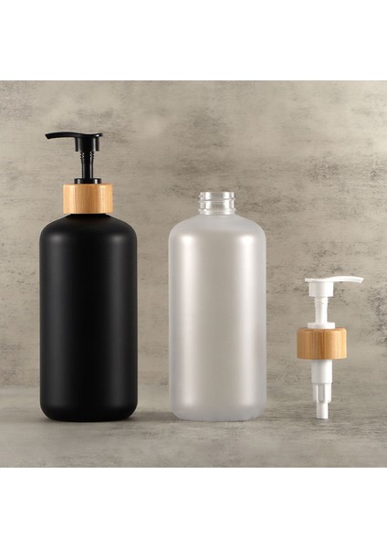 K Tarzı Duş Losyonu Etiketleri ile Boston Sabun Şişesi Büyük Kapasiteli Banyo Şampuanı Vücut Yıkama Saklama Şişesi 500 ml (Yurt Dışından)