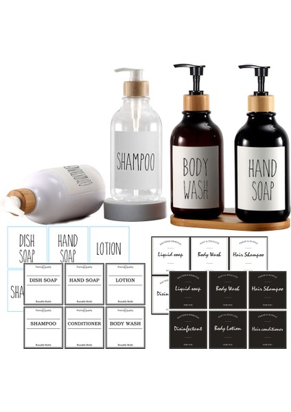 Bir Stil Bambu Punp Şampuan Dispenseri Doldurulabilir Vücut Yıkama Bulaşık Sabunu Dispenser Şişesi Banyo ve Mutfak Için Büyük Kapasiteli Alt Şişeleme (Yurt Dışından) fiyatları