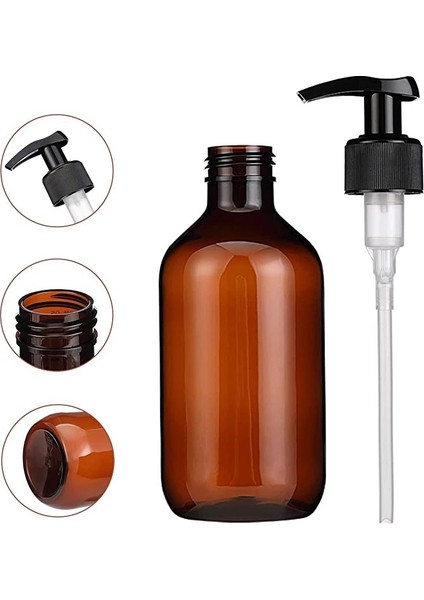 Çay Tarzı 500 ml ml Banyo Sabunluklar Amber Şampuan Hava Losyon Kabı Basın Köpük Pompası Şişe Banyo Sabunu Jel Kozmetik Için (Yurt Dışından)