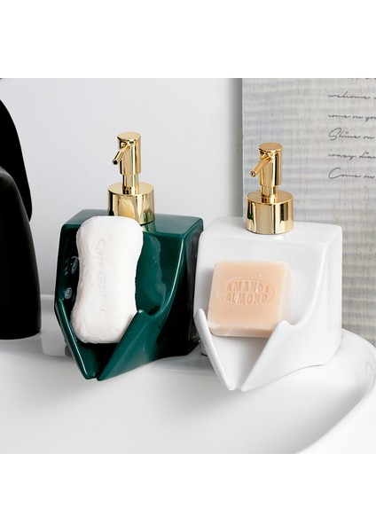 Siyah Stil Seramik El Temizleyici Şişe Sabun Kutusu Banyo Masaüstü Depolama Aksesuarları Sabun Dağıtım Şişeleri Çift Amaçlı Şampuan (Yurt Dışından) fiyatları