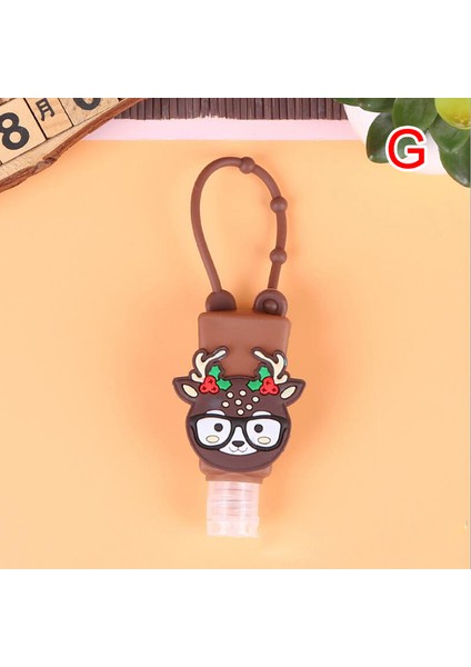 Gri Tarzı 30ML Footprint Noel Cadılar Bayramı Mini El Temizleyici Tutucu Seyahat Taşınabilir Güvenli Jel Tutucu Sıvı Sabunluk Kapları (Yurt Dışından)