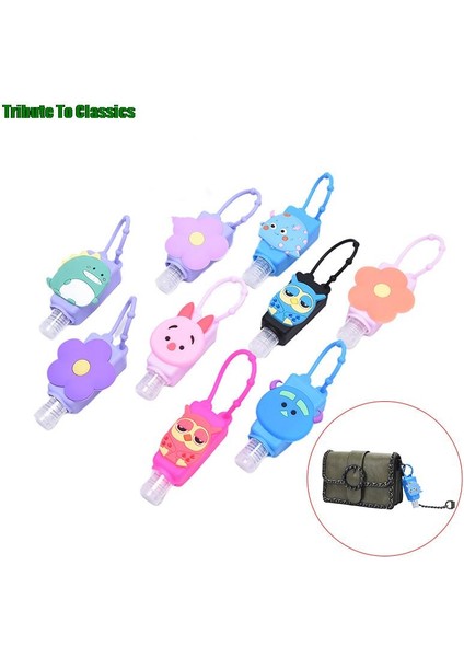 F Tarzı 30ML Sevimli Silikon Mini El Dezenfektanı El Jeli Tutucu Taşınabilir Güvenli Jel Tutucu Seyahat Şampuan Sabunluk Şişesi 1 Adet (Yurt Dışından) modelleri