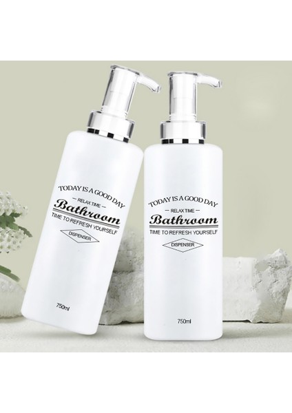 C Tarzı 750 ml Silindirik Sabunluk Şişe Şampuan Saç Kremi Alt Şişe Çok Amaçlı Akrilik Pompa Kafası Losyon Şişesi (Yurt Dışından) fiyatları