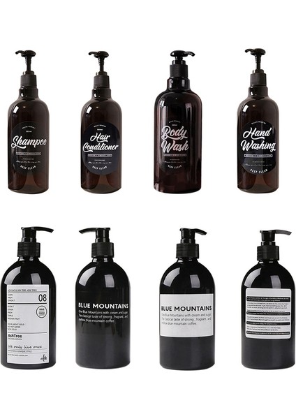 El Yıkama Tarzı 500 ml Şampuan Şişesi Banyo Dağıtıcı Vücut Yıkama Saç Kremi Dağıtıcı Kahverengi Plastik Banyo Setleri Losyon Saklama Kavanozu (Yurt Dışından) fiyatları