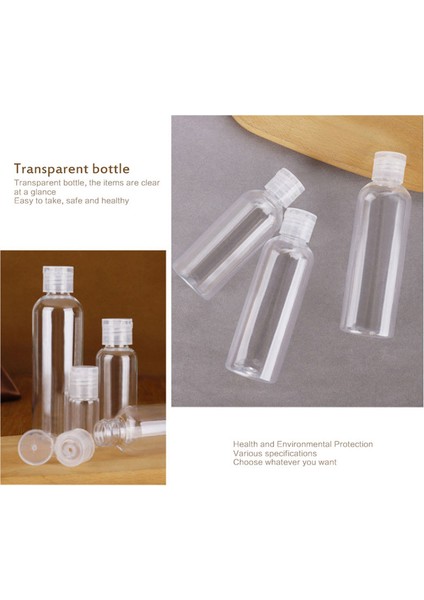 Net Stil 80ML Doldurulabilir Şeffaf Boş Şişe Plastik Seyahat Alt Şişe Şampuan Kozmetik Losyon Kabı Doldurulabilir Kozmetik Kabı (Yurt Dışından) fırsatları