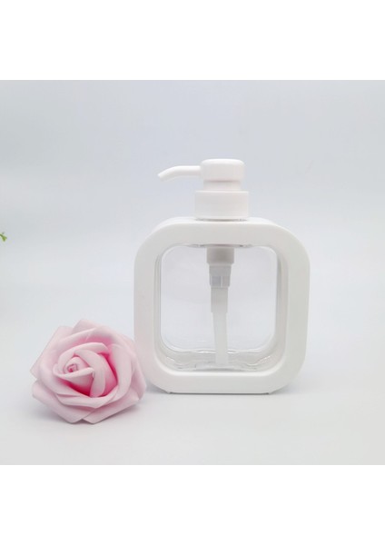 Beyaz Stil 500 ml Banyo Sabunluklar Doldurulabilir Losyon Şampuan Duş Jeli Tutucu Taşınabilir Seyahat Dağıtıcı Boş Banyo Pompası Şişesi 5 Renkler (Yurt Dışından)
