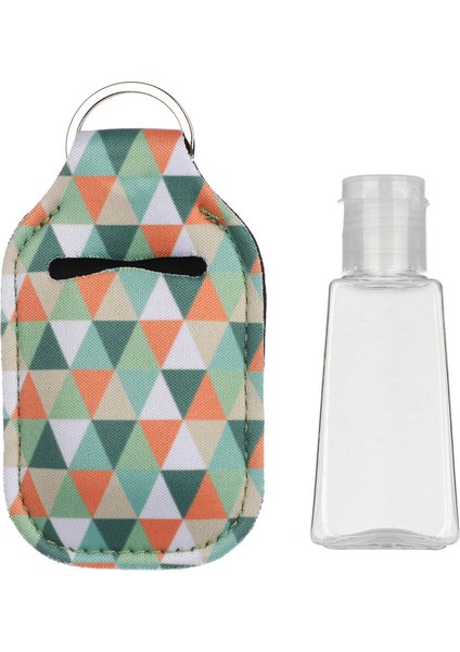 Gri Tarzı ml Taşınabilir Seyahat Doldurulabilir Şişe Silikon El Temizleyici Parfüm Tutucu Anahtarlık Tutucu Mini Boş Konteyner Şişe (Yurt Dışından)