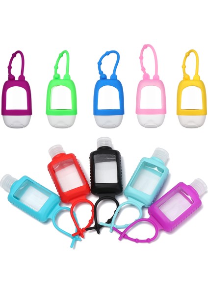 Gri Tarzı ml Taşınabilir Seyahat Doldurulabilir Şişe Silikon El Temizleyici Parfüm Tutucu Anahtarlık Tutucu Mini Boş Konteyner Şişe (Yurt Dışından) fiyatları