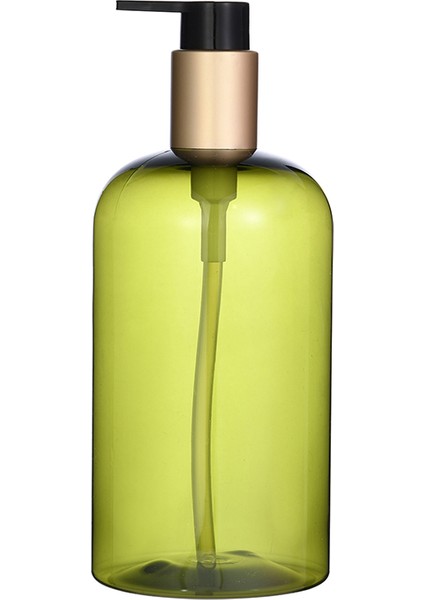 Yeşil Tarzı 500 ml Doldurulabilir Sıvı Sabunluk Şampuan Kremi Duş Jeli Dağıtıcı Losyon Pompa Şişesi Banyo Boş Saklama Kabı (Yurt Dışından)
