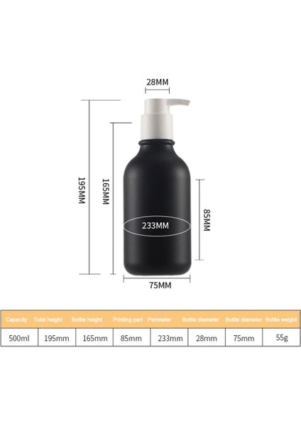 Şeffaf Stil 500 ml Buzlu Sabunluk Şişe Banyo Şampuanı Duş Jeli Şişe Itme Pompası Doldurulabilir Boş Şişe Mutfak Sabunluk (Yurt Dışından) fırsatları