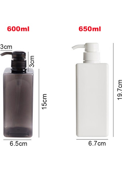 650ML-KAHVERENGI Tarzı Banyo Sıvı Sabunluklar Şişe Duş Şampuan Şişesi Büyük Kapasiteli Ev El Temizleyici Depolama Şişeleri 600MLML (Yurt Dışından) indirimleri