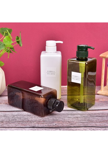 Tp Stili 650ML Plastik Boş Pompalı Dispenser Şişesi Şampuan Losyon Duş Jeli Şişesi (Yurt Dışından) indirimleri