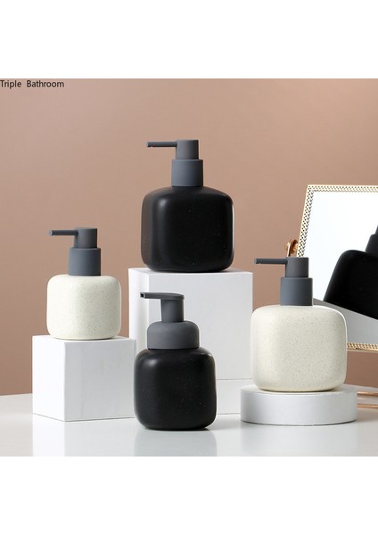 480 ml Tarzı 1 Adet Seramik Losyon Şişesi Otel Sabunluk Mutfak El Dezenfektanı Depolama Seyahat Şampuan Şişesi Banyo Aksesuarı (Yurt Dışından) fiyatları