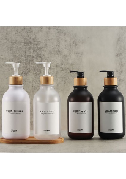 1-W Tarzı 500ML Jel Tutucu Sabunluk Boş Banyo Pompası Şişesi Ev Taşınabilir Plastik Doldurulabilir Şampuan Şişeleri Boş Sabunluk Kavanozları (Yurt Dışından)
