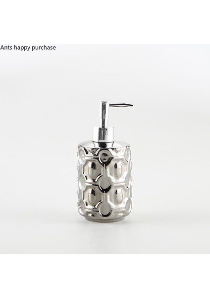 No.7 Tarzı Gümüş Seramik Losyon Şişesi El Dezenfektanı Şişeleri Sabunluk Şampuan Şişeleri Duş Jeli Şişe Banyo Malzemeleri (Yurt Dışından) modelleri