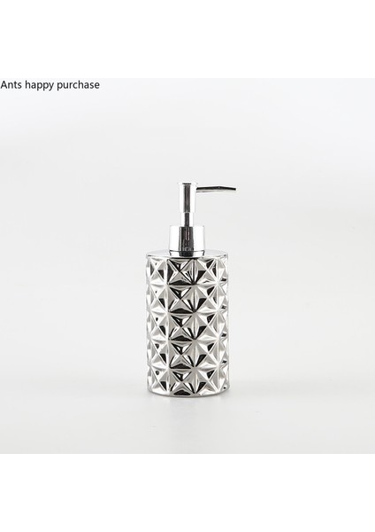 No.7 Tarzı Gümüş Seramik Losyon Şişesi El Dezenfektanı Şişeleri Sabunluk Şampuan Şişeleri Duş Jeli Şişe Banyo Malzemeleri (Yurt Dışından) indirimleri