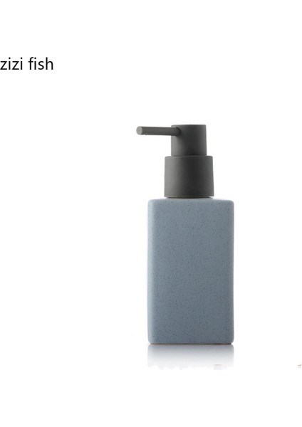 Beyaz Stil Seramik Banyo Malzemeleri El Dezenfektanı Şişesi Kare Losyon Şişesi Banyo Aksesuarları Sıvı Sabun Kabı Basın (Yurt Dışından) fırsatları