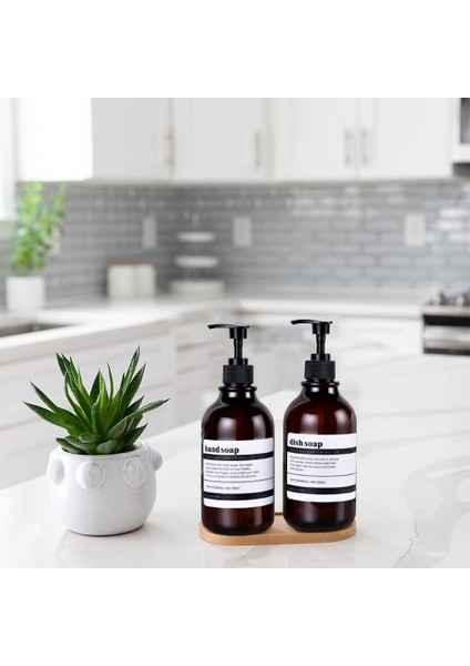 No.8 Tarzı 500 ml Mutfak Lavabo Için Bulaşık Sabunu Dispenseri Pompalı Banyo El Sabunu Şişesi Su Geçirmez Etiketli Banyo Losyon Kabı (Yurt Dışından) modelleri