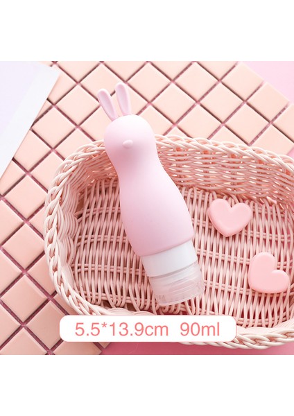 B Tarzı 88ML Sevimli Seyahat Kozmetik Şişeleri Silika Jel Boş Konteyner Cilt Bakımı Duş Jeli Şampuan Kavanozları Araçları Taşınabilir Ekstrüzyon Şişeleme (Yurt Dışından)