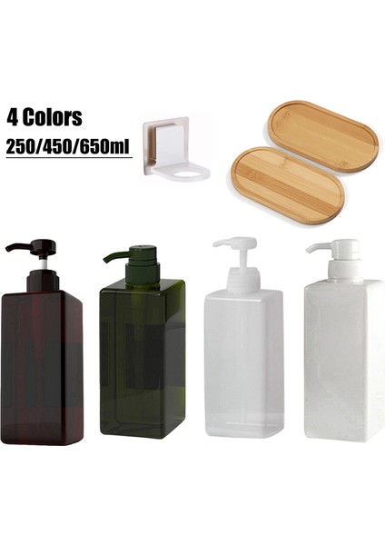 Bir Stil ml Kare Boş Köpük Sabunluk Banyo Şampuanı Duş Jeli Şişeleri Doldurulabilir Losyon Sıvı Saklama Kabı (Yurt Dışından)