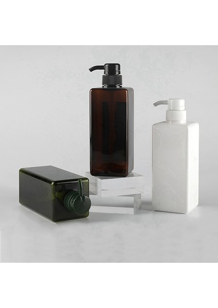 Bir Stil ml Kare Boş Köpük Sabunluk Banyo Şampuanı Duş Jeli Şişeleri Doldurulabilir Losyon Sıvı Saklama Kabı (Yurt Dışından)