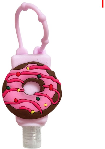 Ben Tarzım ml Sevimli Silikon Mini El Dezenfektanı El Jeli Tutucu Taşınabilir Güvenli Jel Tutucu Seyahat Şampuan Sabunluk Şişesi (Yurt Dışından)