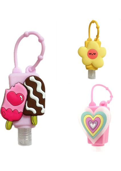 Ben Tarzım ml Sevimli Silikon Mini El Dezenfektanı El Jeli Tutucu Taşınabilir Güvenli Jel Tutucu Seyahat Şampuan Sabunluk Şişesi (Yurt Dışından) fiyatları