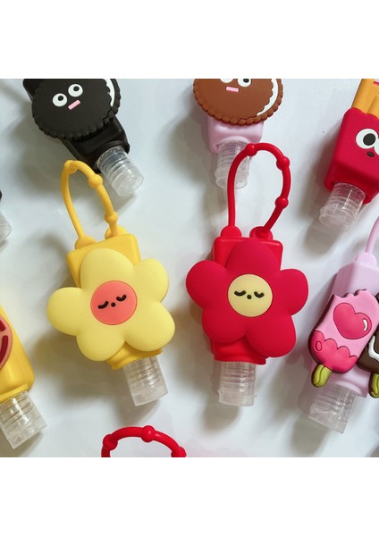 Ben Tarzım ml Sevimli Silikon Mini El Dezenfektanı El Jeli Tutucu Taşınabilir Güvenli Jel Tutucu Seyahat Şampuan Sabunluk Şişesi (Yurt Dışından) modelleri