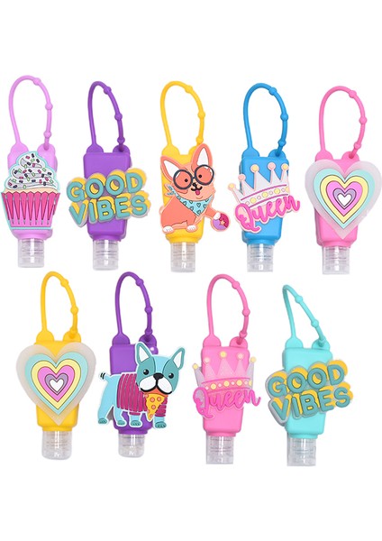 Ben Tarzım ml Sevimli Silikon Mini El Dezenfektanı El Jeli Tutucu Taşınabilir Güvenli Jel Tutucu Seyahat Şampuan Sabunluk Şişesi (Yurt Dışından) indirimleri