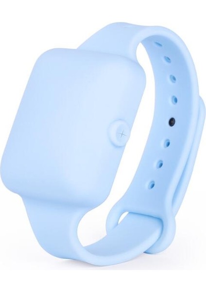 Mavi Stil Yeniden Kullanılabilir Silikon Sıvı Taşınabilir Konteyner El Yıkama Bilek Bandı Dağıtıcı El Temizleyici Bilezik El Temizleyici Bileklik (Yurt Dışından)