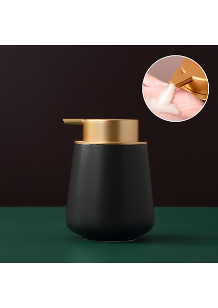 A1--9.5X12.5CM Tarzı 400 ml Iskandinav Seramik Sıvı Sabunluk Banyo Dezenfektanı Şişeleri Şampuan Duş Jeli Bileklik Dağıtıcı Ev Aksesuarları (Yurt Dışından)