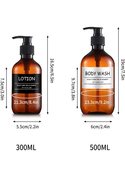 BEYAZ-500ML Tarzı 300 Mlml Sıvı Sabunluk Şişe Doldurulabilir Şampuan El Sabunu Losyon Pompası Konteyner El Yıkama Depolama Şişeleri Banyo (Yurt Dışından) fırsatları