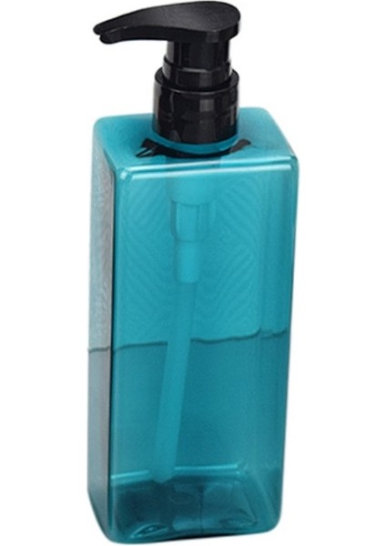 Mavi Stil 500 ml Kare Sıvı Sabunluk Şampuan Kremi Bodysoap Jel Pompa Şişesi Banyo Boş Losyon Kabı El Sabunu Için (Yurt Dışından)