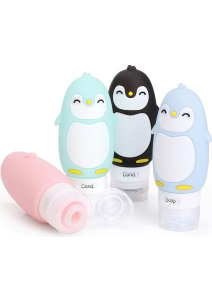 Kumral Stili Sevimli Taşınabilir Karikatür Ayı Penguen Hayvan Silikon Seyahat Çantası Organizatör Şampuan Duş Jeli Losyon Depolama Doldurulabilir Şişe (Yurt Dışından) modelleri