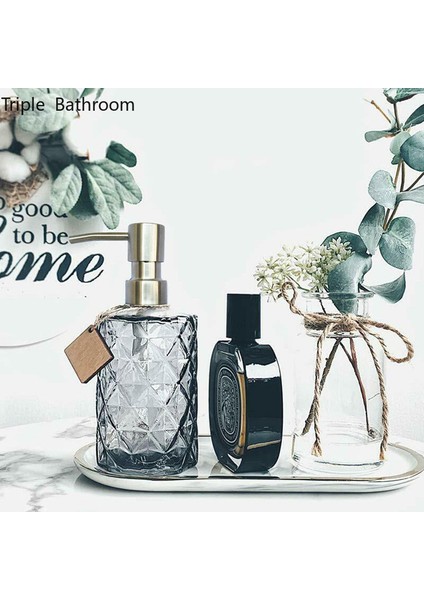 C1--400ML Tarzı Işık Lüks Cam Mutfak Sabunluk Şampuan Duş Jeli Dağıtım Şişesi El Temizleyici Tutucu Banyo Aksesuarları (Yurt Dışından) modelleri