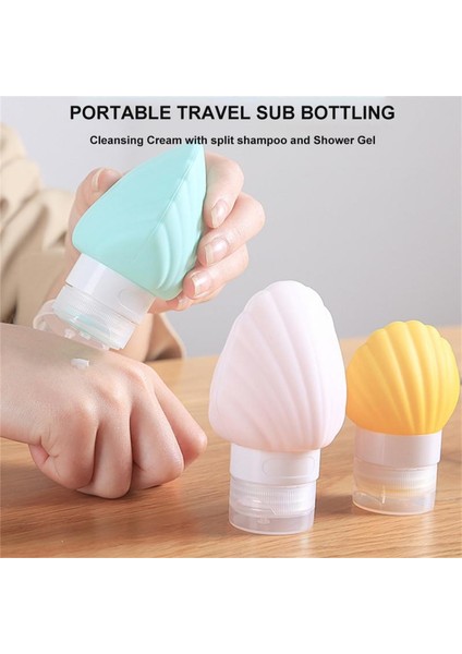 No.1 Stili 90ML ml Dağıtım Şişeleri Silikon Seyahat Şampuanı Krem Losyon Sabunu Küçük Numune Kapları Doldurulabilir Şişeler Sıkılması Kolay (Yurt Dışından) fiyatları