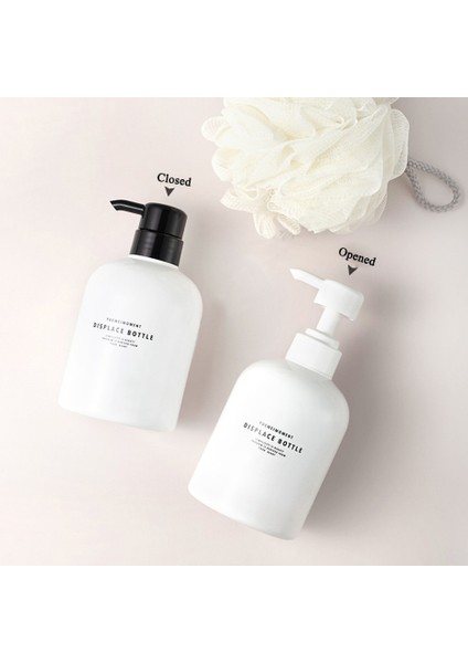 Beyaz Stil 300 ml Yeniden Kullanılabilir Şampuan ve Saç Kremi Şişeleri Duş Duvar Banyo Sabunluk Pompalı Doldurulabilir Pres Losyon Kabı (Yurt Dışından)