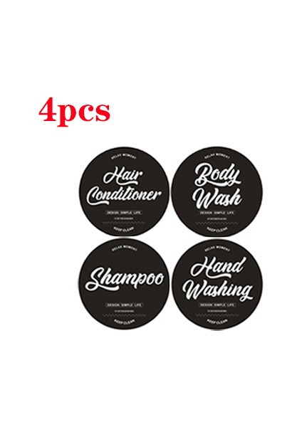4 Adet Tarzı 500 ml Banyo Sabunluk Şişe Şampuan Duş Jeli Şişe El Sabunu Tabakları Itme Tipi Doldurulabilir Şişe Ev Dekorasyon (Yurt Dışından)