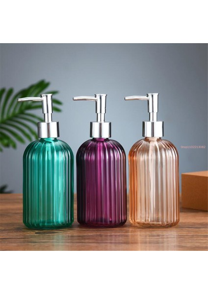 Pembe Tarzı 400 ml Yüksek Li Büyük 400 ml Manuel Sabunluk Şeffaf Cam El Dezenfektanı Şişe Kapları Basın Boş Şişeler Banyo (Yurt Dışından) fiyatları