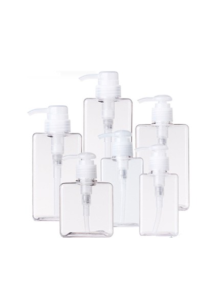 Şeffaf Stil 100ML Losyon Dispenseri Seyahat Depolama Şişeleri Doldurulabilir Pompa Şişeleri Şampuan Duş Jeli Kremi Sabunluk Banyo Aksesuarı (Yurt Dışından)