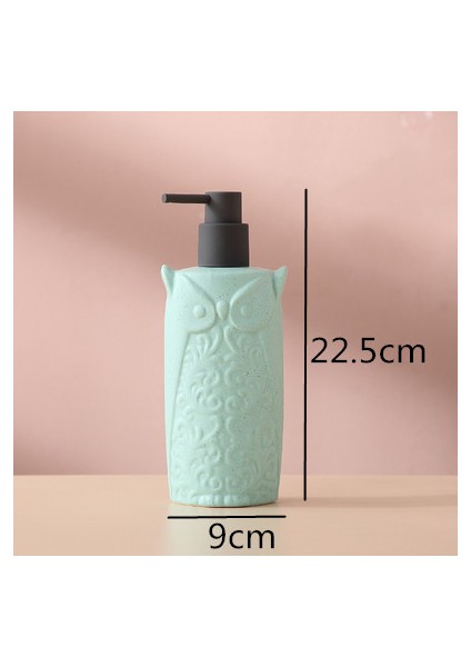 Fildişi Tarzı Baykuş Sincap Losyon Şişesi Banyo Ürünleri Seramik Sabunluk El Yıkama Sıvısı Dispenseri Banyo Şişeye Basın (Yurt Dışından)