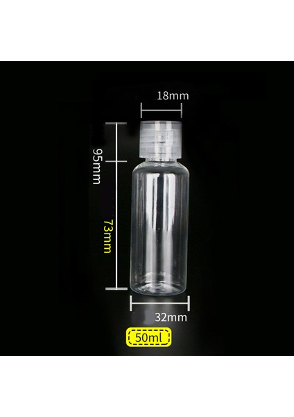 50 ml Tarzı Şeffaf Sabun Jel Dağıtıcı Duş Sıvı Boş Pompalı Şişe Şampuan Sıkma Tüp Konteyner Banyo Aksesuarları Çok Boyutlu (Yurt Dışından)